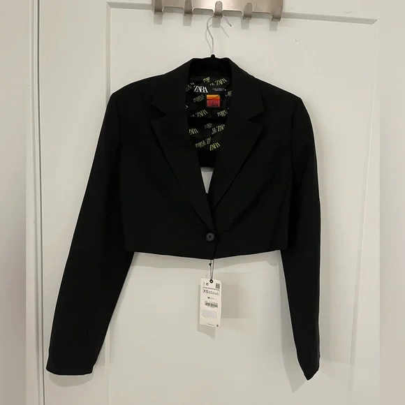 Zara | Jackets & Coats | X Purple Magazine Cropped Blazer
